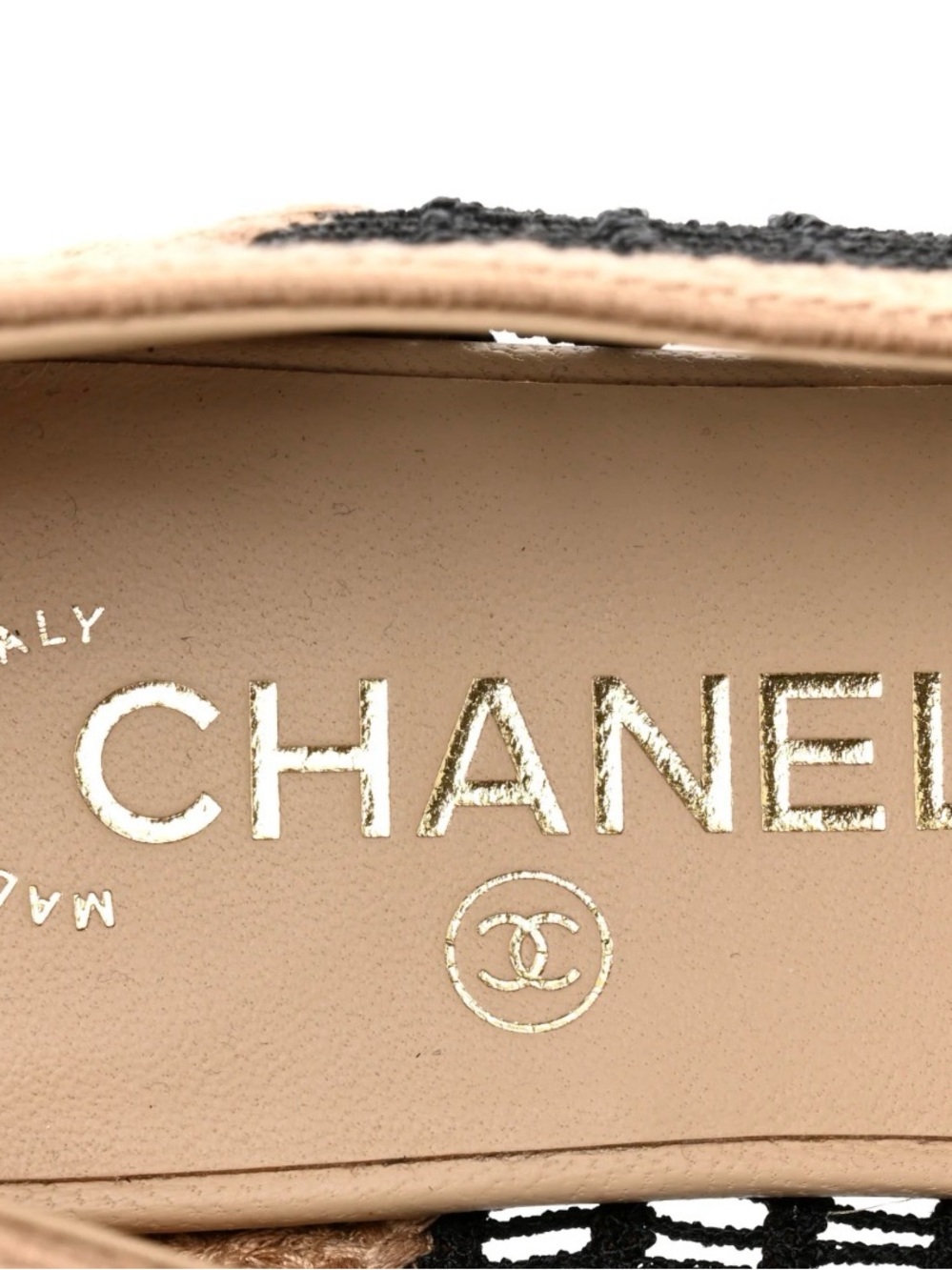 CHANEL NEW Raffia Cap Toe Ballerina Flat - Picture 6 of 7